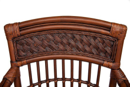 Барный стул Andrea Pecan Washed (античн. орех), Ткань рубчик, цвет кремовый фото 5