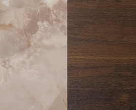 Стол DAKAR 180 GLOSS AMBER JADE SOLID CERAMIC / Орех, ®DISAUR фото 2