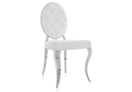 Стул на металлокаркасе Odda белый фото 1