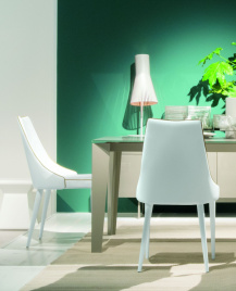 Стул CLARA 40.11 (TR505 white with sand cordonet, экокожа) фото 2