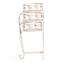 Цветочница Secret de Maison Трио/Trio (мод.PL08-9998) металл, 31х23х60см, античный белый фото 3