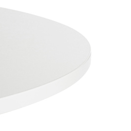 Стол URANUS ЛДСП/металл, 90x90x75,5 см, Белый/Черный фото 3