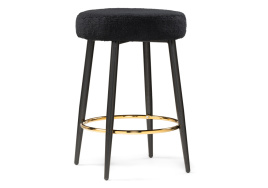 Барный стул Plato black fabric фото 1