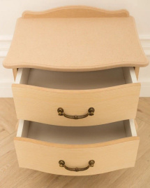 Тумбочка прикроватная "Джульетта" 2 ящ. (без покраски) Вис фото 5