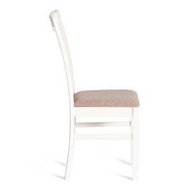 Стул - Гермес/ Hermes дерево гевея, 43х49х94см, Ivory white, ткань серая (TM-164) фото 2