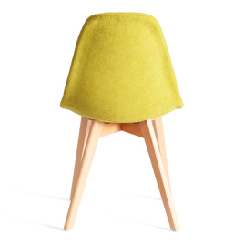 Стул CINDY SOFT (mod. C1021F1-1) фактурный велюр/дерево бук, 55 х 48 х 83 см, Светло-зеленый LY1701- фото 4