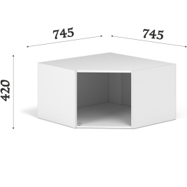 Антресоль «Чикаго», белая фото 3