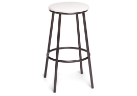 Барный стул Drezegomad белый / темный мусс фото 1