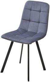 Стул РИЧИ, цвет H-14 Серый, велюр / черный каркас фото 1