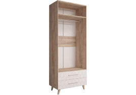 Шкаф Мариус М-01 дуб баррик / белый матовый фото 3