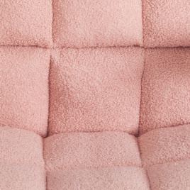 Кресло Lugano Wh ткань teddy, розовый фото 5