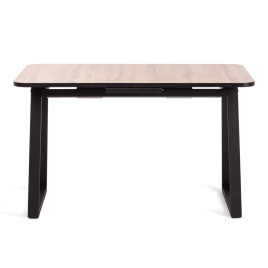 Стол MALTIDO ЛДСП/HPL/металл, 130 х 75+30 х 75 см, Дуб Вотан/чёрный фото 3