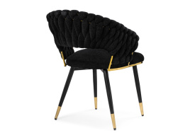 Стул на металлокаркасе Rakel black / gold фото 4
