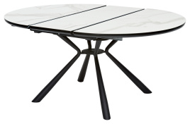 Стол VOLAND BIANCO TL-45 испанская керамика/ BLACK "белый мрамор" М-City фото 4
