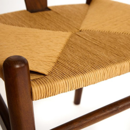 Стул Wishbone/Вишбон (мод.CB2212) дерево вяз, 57х50,5х79,5, темный орех №5  фото 4