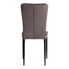 Стул VERTER (mod. BC577-DC) металл, флок, 41 х 52 х 95 см, Dark grey (темно-серый) HLR24 / черный фото 2