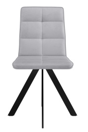 Стул DikLine 230 поворотный B22 GREY, ножки черные фото 4