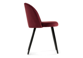 Стул на металлокаркасе Gabi 1 wine red / black фото 2