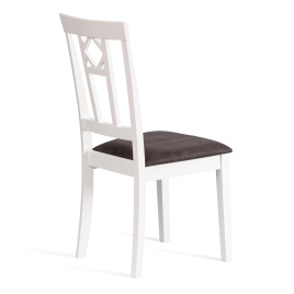Стул Камилла сиденье мягкое (CAMILLE SOFT) дерево гевея, МДФ, 44х54х95, pure white (402) , ткань, се фото 3