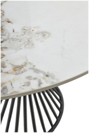 Стол BUENO 120 GLOSS GOLDEN JADE SOLID CERAMIC / BLACK, ®DISAUR фото 3