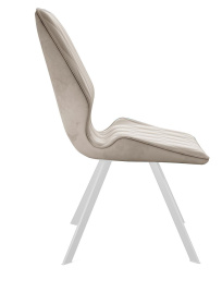 Стул DikLine 242M B03 BEIGE/ ножки белые фото 2