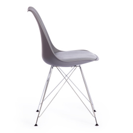 Стул TULIP IRON CHAIR (mod.EC-123) металл/пластик, 54,5*48*83,5см, серый фото 2
