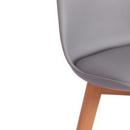 Стул барный TULIP BAR (mod. C1014H-1) / 1 шт. в упаковке пластик/дерево, 42 х 47,5 х 104 см, Grey (с фото 3