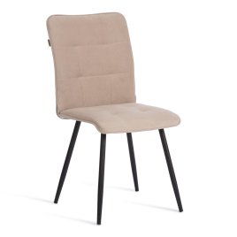 Стул обеденный Bari/Бари велюр, бежевый/черный, 7, 46х55х89 фото 1