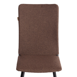 Стул обеденный Ля Русс/La Rousse ткань рогожка, коричневый/черный, 3м7-147, 49х50х93см фото 4