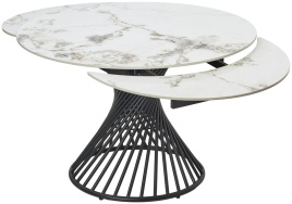 Стол BUENO 120 GLOSS GOLDEN JADE SOLID CERAMIC / BLACK, ®DISAUR фото 2