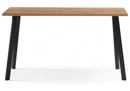 Стол деревянный Тринити Лофт 140x80 дуб крафт золотой / черный матовый фото 2