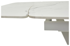 Стол ALATRI 120 GLOSS STATUARIO WHITE SOLID CERAMIC / WHITE, ®DISAUR фото 3