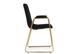 Стул на металлокаркасе black / gold фото 3