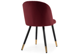 Стул на металлокаркасе Gabi wine red / black фото 4