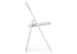 Стул на металлокаркасе Fold 1 складной beige / white фото 3