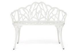Скамья Secret De Maison Strauss (Штраус) алюминиевый сплав, 99хх56х76см, butter white 