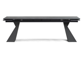 Керамический стол Денхольм 240(300)х100х75 mosco nero matt / черный фото 2