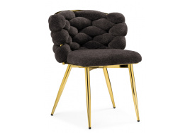 Стул на металлокаркасе на металлокаркасе Rendi gold /  gray