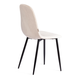 Стул BREEZE (mod. JSC-58) Велюр/металл , 44 х 53 х 86 см, beige (бежевый) HLR2 / черный  фото 3