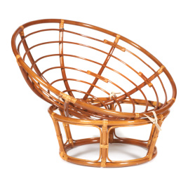 Кресло PAPASAN/ПАПАСАН 23/01 W /без подушки/ 115х101х104 см, Cognac (коньяк)