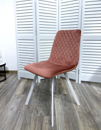 Стул DAIQUIRI BLUVEL-52 PINK / белый каркас, велюр М-City фото 2