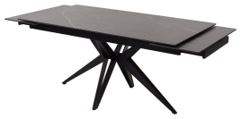 Стол FORIO 160 MATT BLACK MARBLE SOLID CERAMIC / BLACK, ®DISAUR фото 4