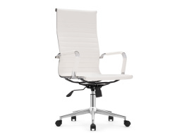 Компьютерное кресло Reus pu white / chrome фото 1