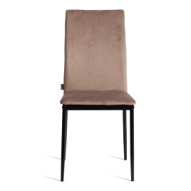 Стул CAPRI (mod. BC565-DC) металл, флок, 43 х 53 х 92 см, Beige (бежевый) HLR8 / черный фото 4