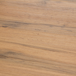 Стол URANUS ЛДСП/металл, 90x90x75,5 см, Дуб вотан/Черный фото 4