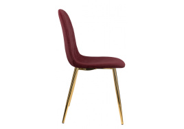 Стул на металлокаркасе Dabl wine red фото 3