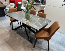 Стол ESTEBIO 160 KL-176, итальянская керамика/ черный каркас, ®DISAUR фото 5