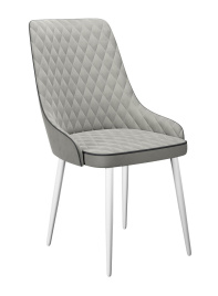 Стул DikLine 305 B22 GREY /ножки белые фото 1