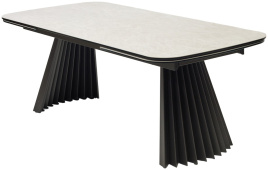 Стол АСТРИД (ASTRID) 200 цвет TL-102 Бежевый мрамор, испанск. керамика / Темно-серый каркас, ®DISAUR фото 1