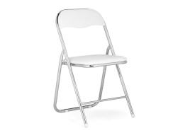 Стул на металлокаркасе Fold 1 складной white / chrome фото 1